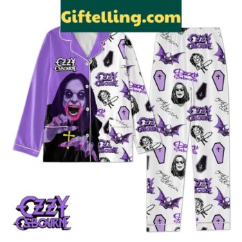 Ozzy Osbourne Madman Celebrating Christmas Polyester Pajamas Set