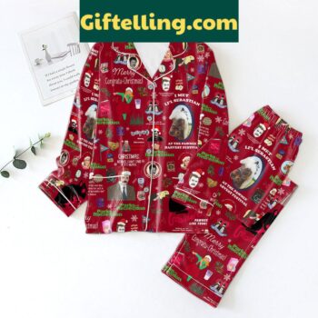 Parks And Recreation Merry Congratu Christmas Pajamas Set