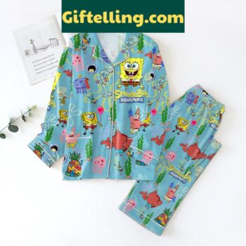 Patrick Star polyester pajama set featuring the starfish character