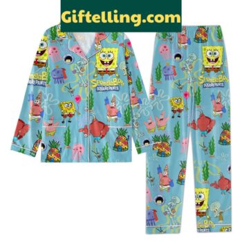 Patrick Star polyester pajama set featuring the starfish character