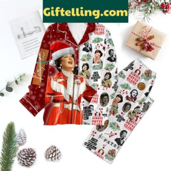 Patsy Cline Christmas Pajamas Set - Music Inspired Holiday PJs