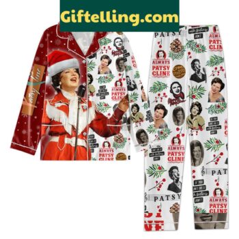Patsy Cline Christmas Pajamas Set - Music Inspired Holiday PJs