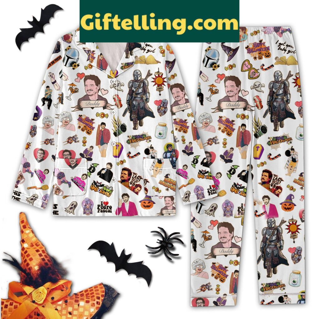 Pedro Pascal Happy Halloween The Last Of US The Mandalorian Pajamas Set
