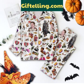 Pedro Pascal Happy Halloween The Last Of US The Mandalorian Pajamas Set