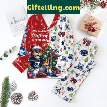 Penn State Nittany Lions Christmas Polyester Pajamas Set