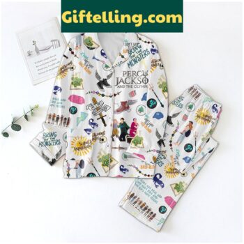 Percy Jackson Demigod Polyester Pajamas Set