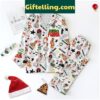 Peso Pluma Feliz Navidad Christmas Polyester Pajamas Set