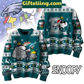 Philadelphia Eagles Peanuts Snoopy Ugly Christmas Sweater