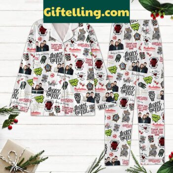 Pierce The Veil I Love You Polyester Pajamas Set, sleepwear for women and men