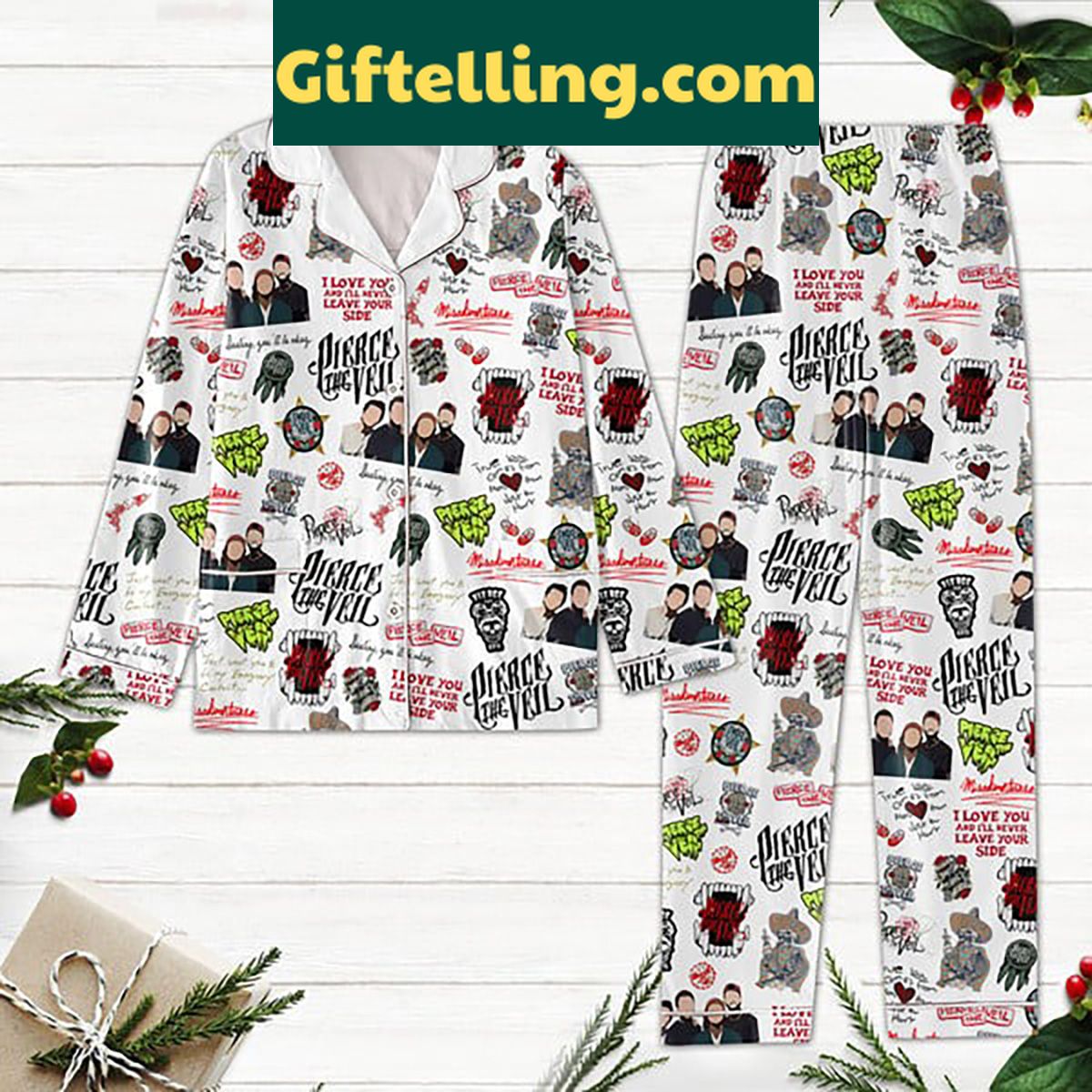 pierce-the-veil-i-love-you-pajamas-set-cozy-stylish-sleepwear-1 Pierce The Veil I Love You Polyester Pajamas Set, sleepwear for women and men