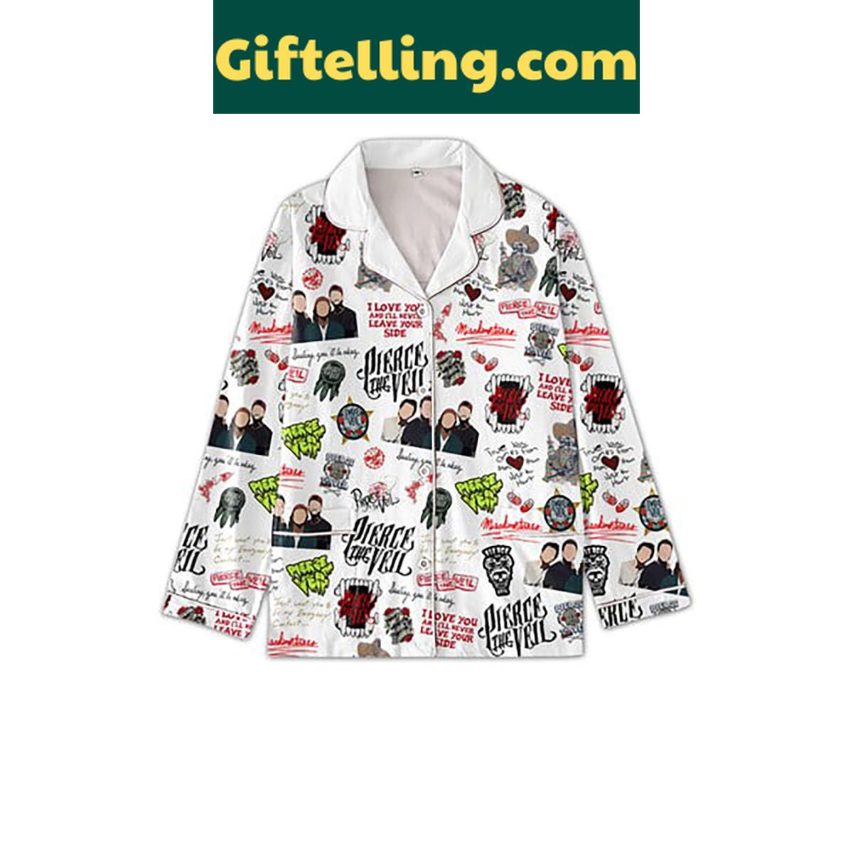 pierce-the-veil-i-love-you-pajamas-set-cozy-stylish-sleepwear-3 Pierce The Veil I Love You Polyester Pajamas Set, sleepwear for women and men