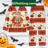 Pink women's Halloween pajamas set with I Can Be So Mean When I Wanna Be design