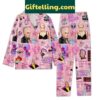 Pink Walk Me Home Rockstar Pajamas Set with soft polyester fabric and fun graphic design