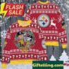 Pittsburgh Steelers NFL Snoopy Charades Movies Ugly Christmas Sweater
