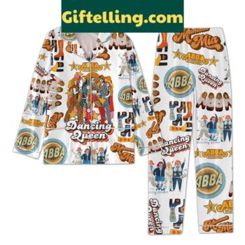 Abba Voyage Dancing Queen Polyester Pajamas Set - Long Sleeve Top and Pants