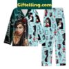 Amy Winehouse-inspired polyester pajamas set