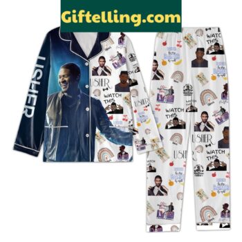 Usher Watch This Polyester Pajamas Set loungewear