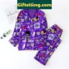 Man wearing Prince 1999 Purple Rain Polyester Pajamas Set