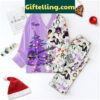 Unisex Prince Enjoying Princemas Purple Rain Christmas Pajamas Set