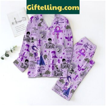 Prince Purple Rain Memories Pajamas Set for men and women