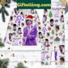 Prince Purple Rain Merry Christmas Pajamas Set - Unisex Adult Holiday Gift