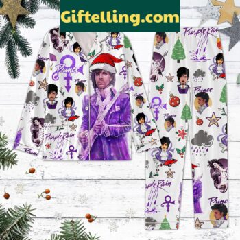 Prince Purple Rain Merry Christmas Pajamas Set