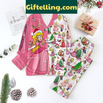 Princess Peach Pink Happy Christmas product image showing design and team colors