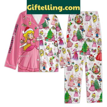 Princess Peach Pink Happy Christmas product image showing design and team colors