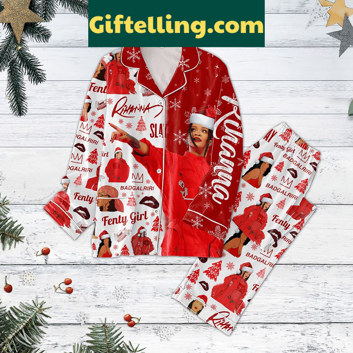 rihanna-fenty-badgalriri-pajama-set-for-women-cozy-sleepwear-2 Rihanna Fenty Badgalriri Pajama Set for Women