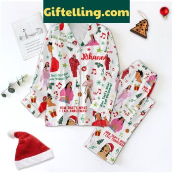 Rihanna Now That's What I Call Christmas Polyester Pajamas Set