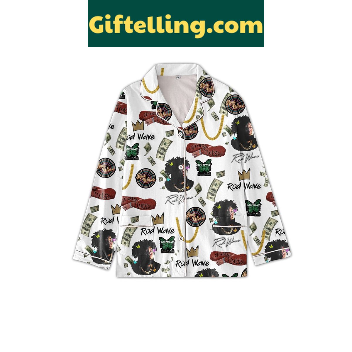 rod-wave-hard-time-for-money-pajamas-set-comfy-streetwear-nightwear-2 Rod Wave Hard Time For Money Pajamas Set