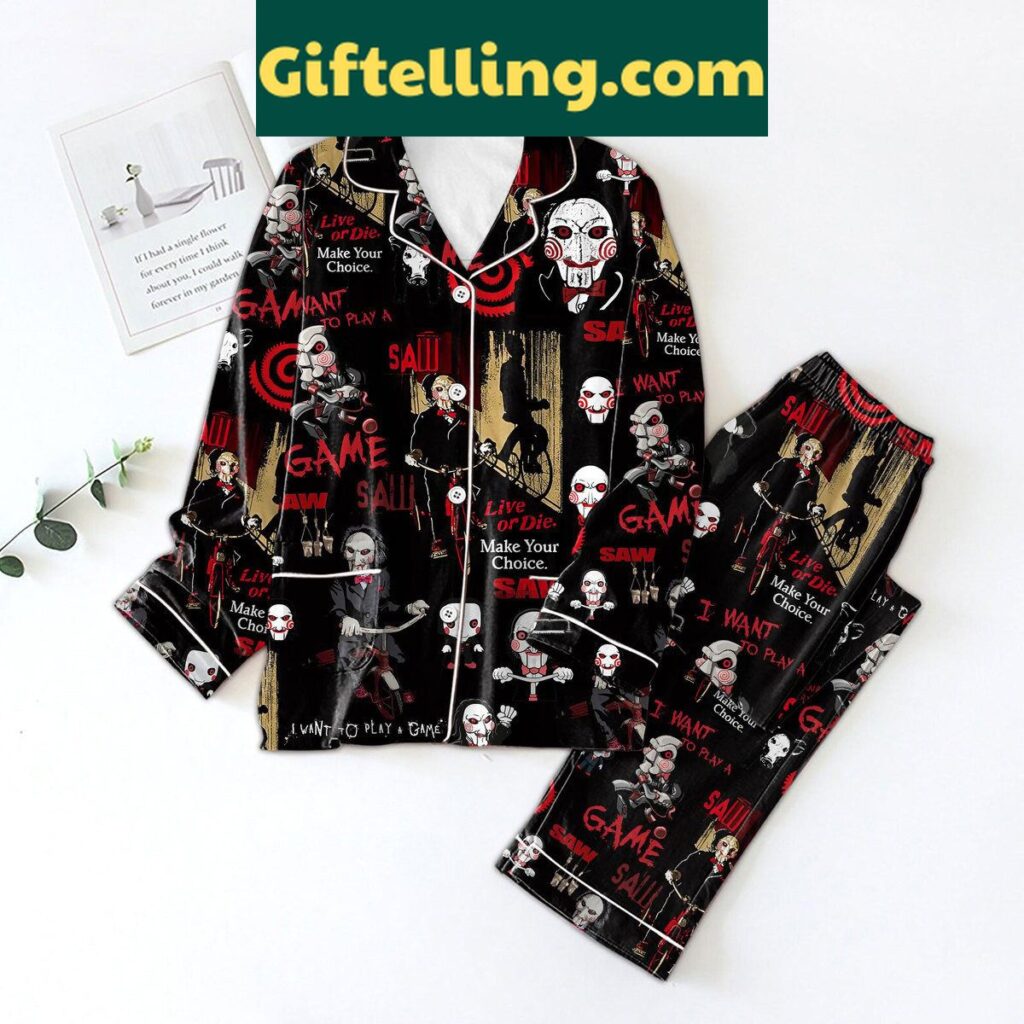 Saw Live or Die Make Your Choice Unisex Pajamas Set