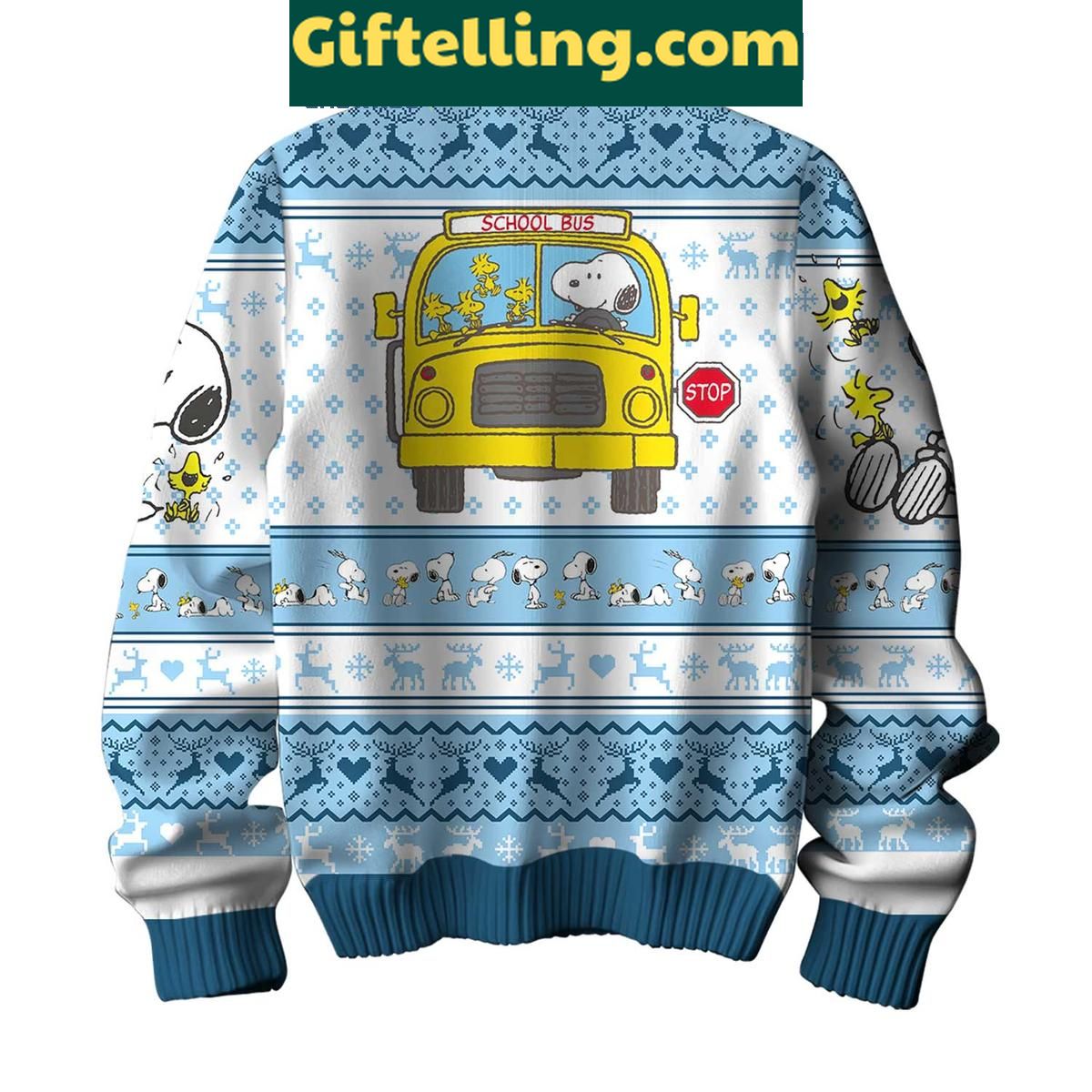 Scooby Doo School Bus Teacher Ugly Sweater Christmas Gift Scooby Doo School Bus Teacher Ugly Christmas Sweater