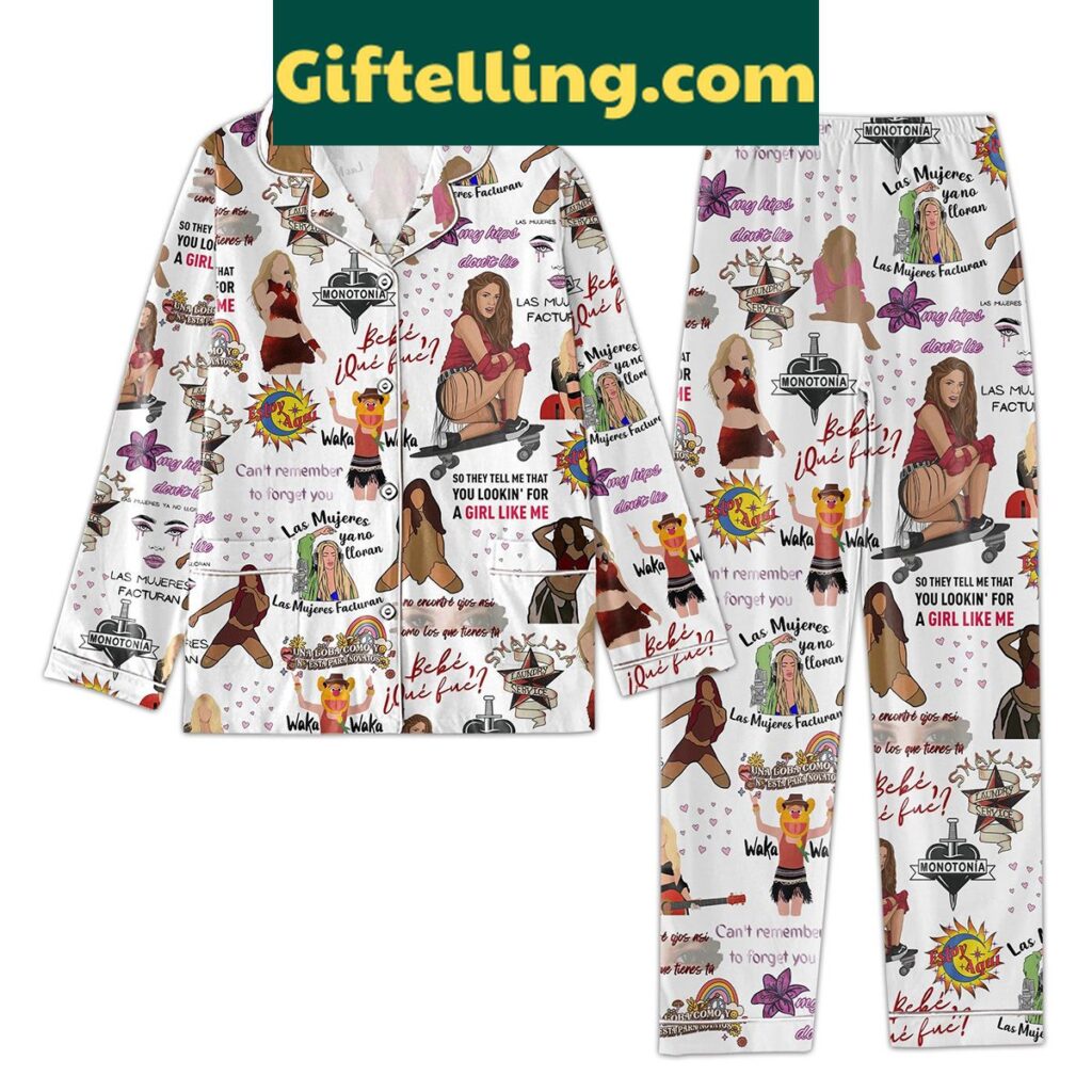 Shakira Estoy Aqui Can't Remember To Forget You Pajamas Set