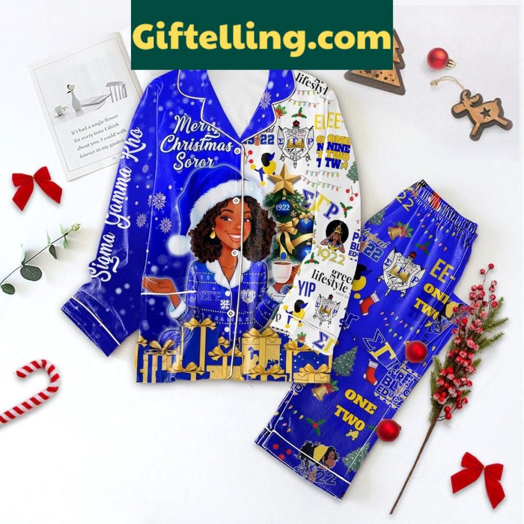 Sigma Gamma Rho Merry Christmas product image showing design and team colors
