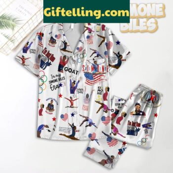 Simone Biles Polyester Pajamas Set
