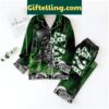 Skull Cannabis 420 True Love Polyester Pajama Set
