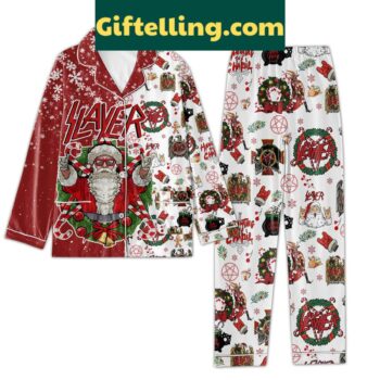 Slayer Haunting The Chapel Christmas Polyester Pajamas Set