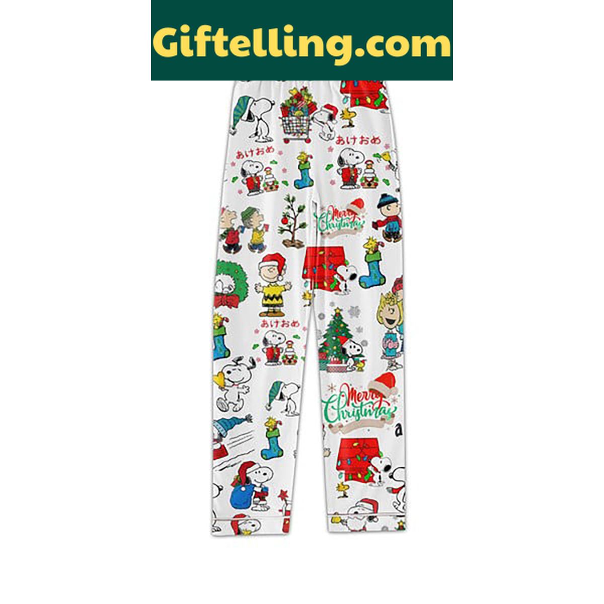 snoopy-peanuts-a-charlie-brown-christmas-pajamas-set-3 Snoopy Peanuts A Charlie Brown product image showing design and team colors