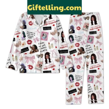 Sofia Coppola Crashing A Party Polyester Pajamas Set
