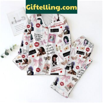 Sofia Coppola Crashing A Party Polyester Pajamas Set