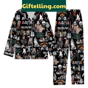 Star Wars themed pajamas set with funny design