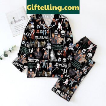Star Wars themed pajamas set with funny design