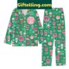 Starbucks Coffee Obsessed Polyester Pajamas Set - Green Design Version