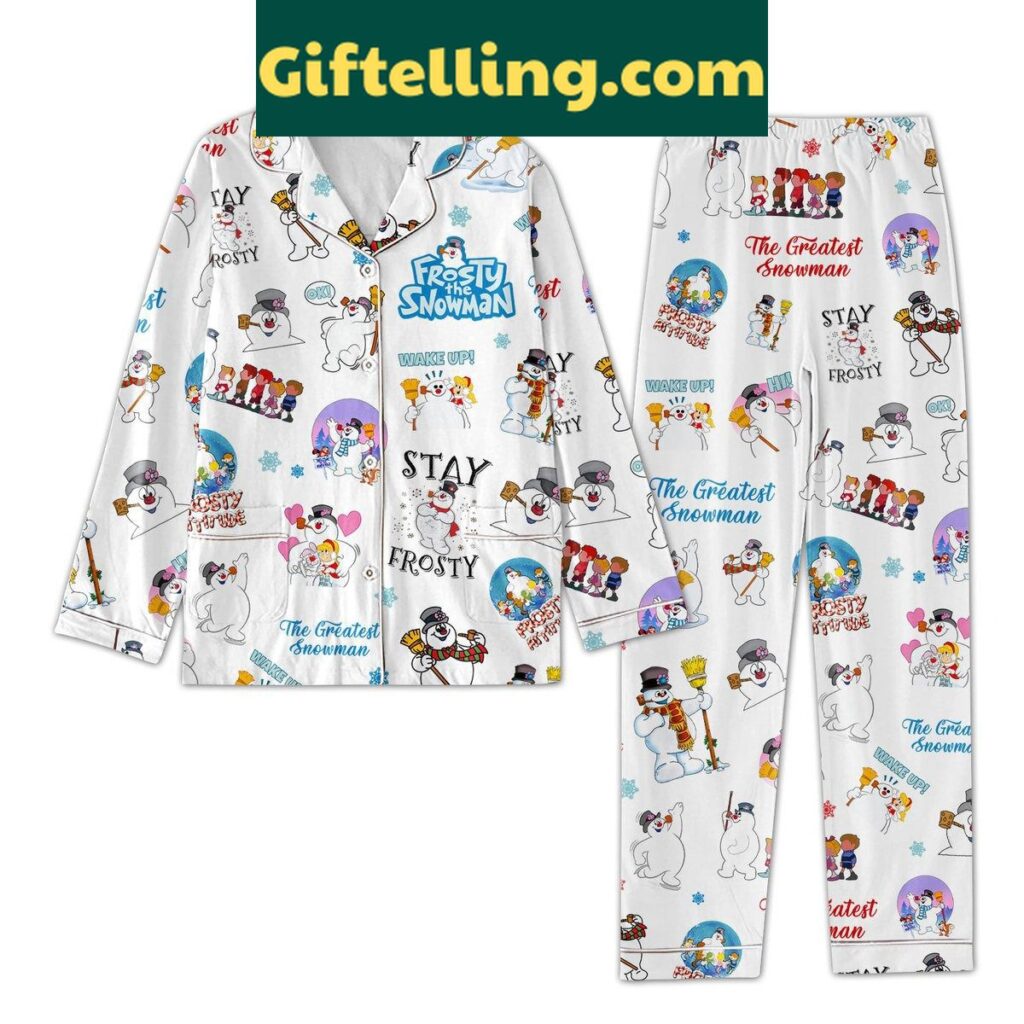 Stay Frosty The Greatest Snowman Pajamas Set