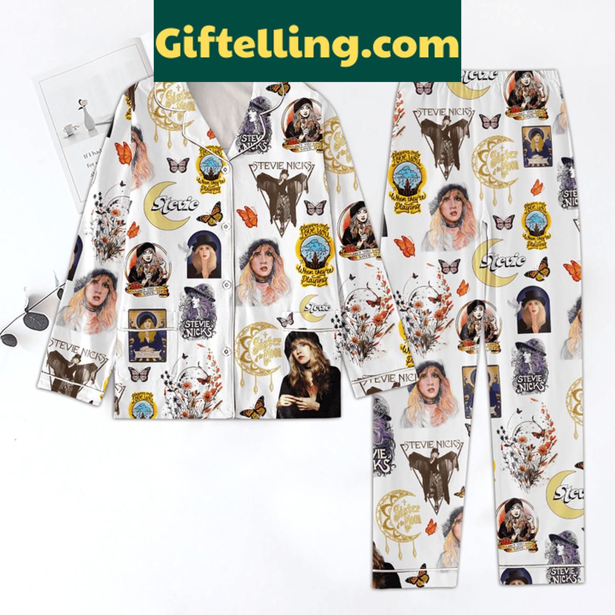 Stevie Nicks Wouldn't You Love Me To Love Her Polyester Pajamas Set Stevie Nicks Wouldn't You Love Me To Love Her Polyester Pajamas Set