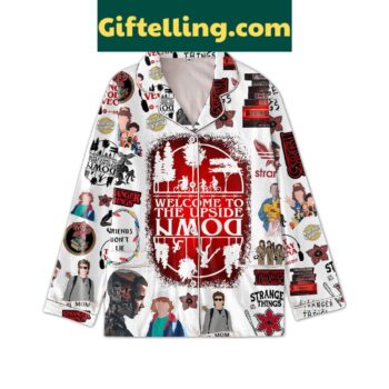 Stranger Things Welcome To The Upside Down Polyester Pajamas Set