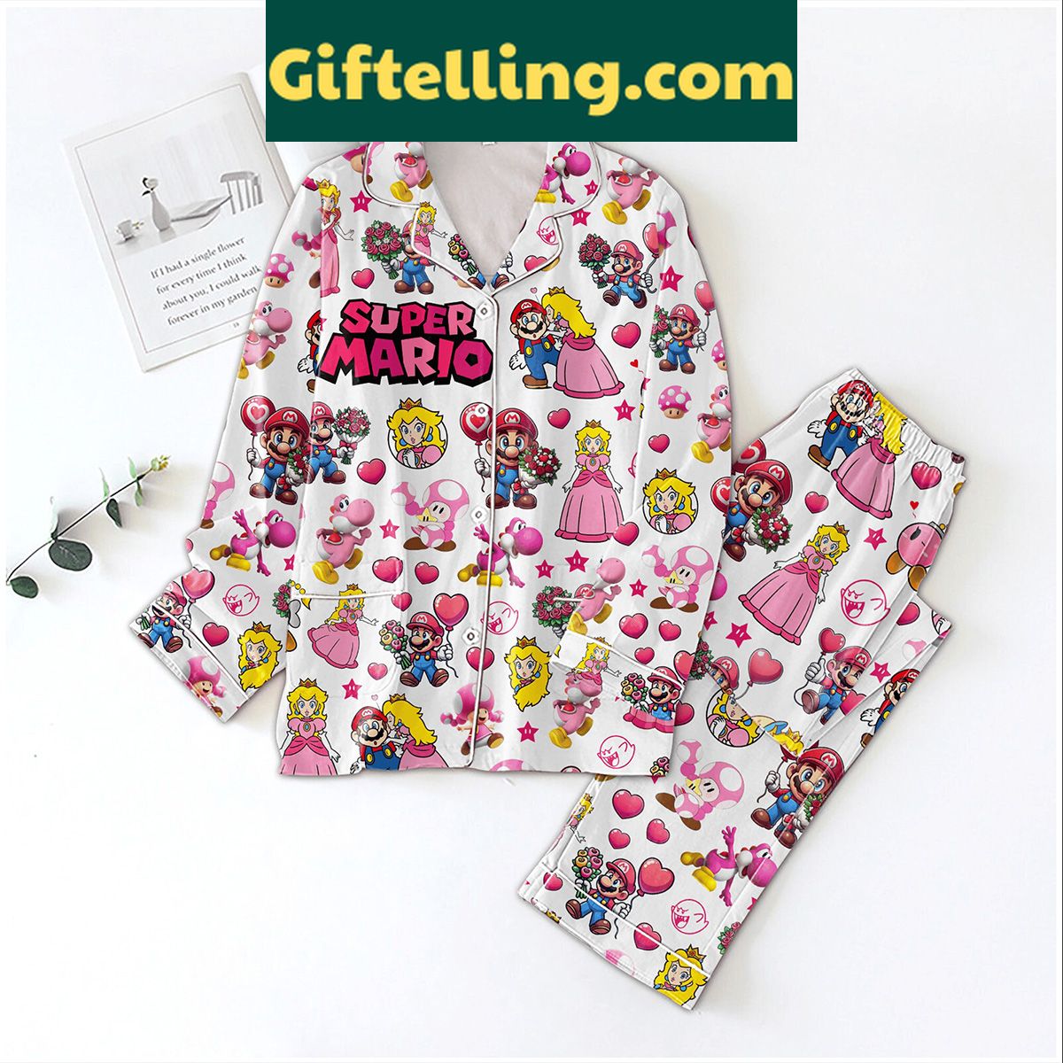 super-mario-nintendo-valentine-polyester-pajamas-set-for-kids-2 Super Mario Nintendo Valentine Polyester Pajamas Set