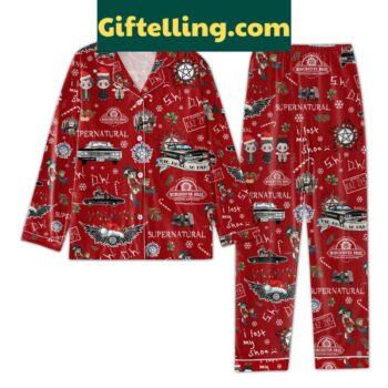 Supernatural Winchester Family Christmas Polyester Pajamas Set
