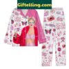 Swifties In October Think Pink Strong You Need To Calm Down Pajamas Set for women